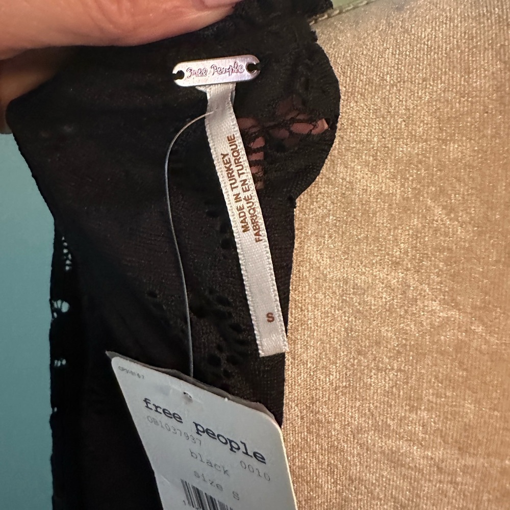 NWT: Free People Olivia Lace Top With Bell Sleeves - Picture 8 of 14